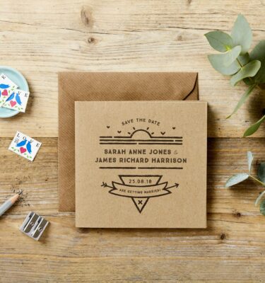 Rustic Fold-out Wedding Invitation Poster